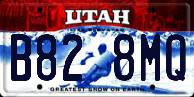 UT license plate B828MQ
