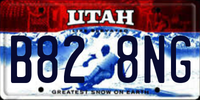 UT license plate B828NG
