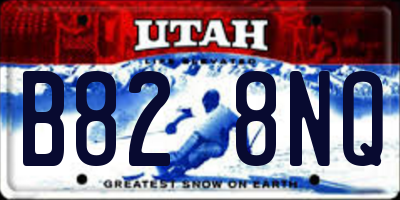 UT license plate B828NQ