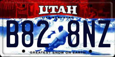 UT license plate B828NZ