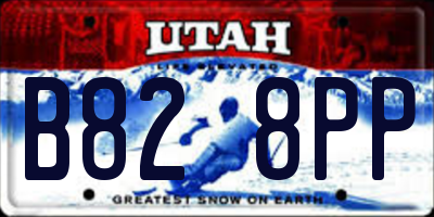 UT license plate B828PP