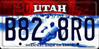 UT license plate B828RO