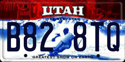 UT license plate B828TQ