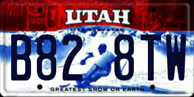 UT license plate B828TW