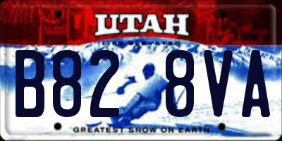 UT license plate B828VA