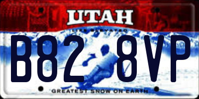 UT license plate B828VP