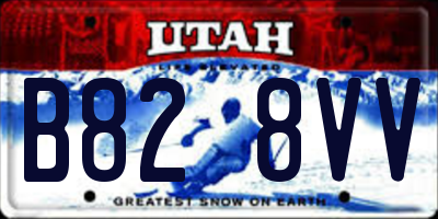 UT license plate B828VV