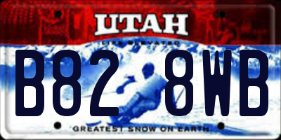 UT license plate B828WB