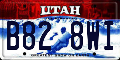 UT license plate B828WI