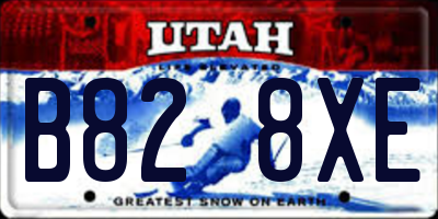 UT license plate B828XE