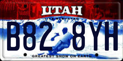 UT license plate B828YH