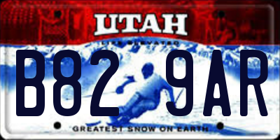 UT license plate B829AR