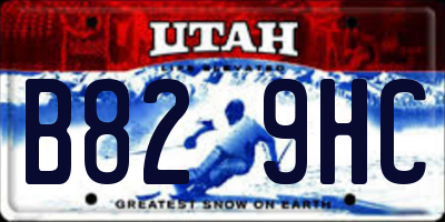 UT license plate B829HC