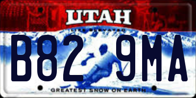 UT license plate B829MA