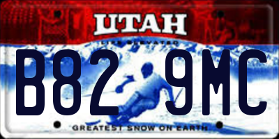 UT license plate B829MC