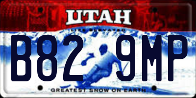 UT license plate B829MP