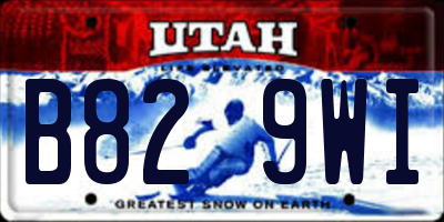 UT license plate B829WI