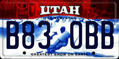 UT license plate B830BB