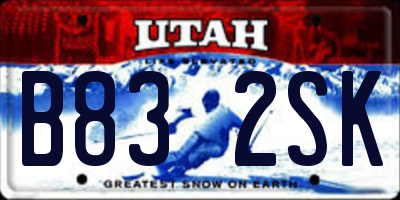 UT license plate B832SK