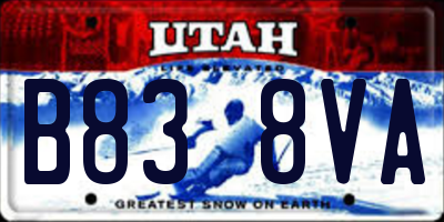 UT license plate B838VA