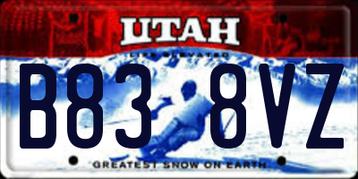 UT license plate B838VZ