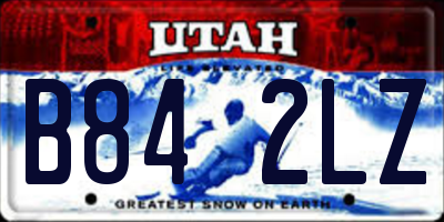 UT license plate B842LZ