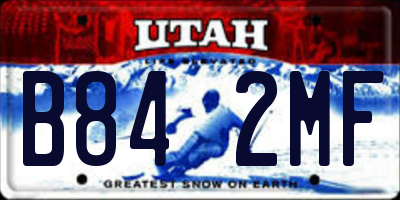 UT license plate B842MF