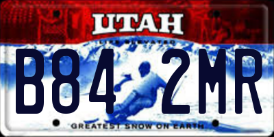 UT license plate B842MR