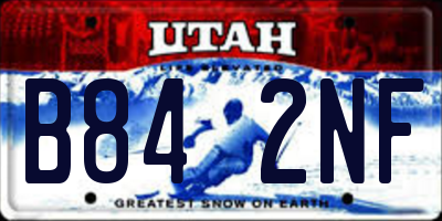 UT license plate B842NF