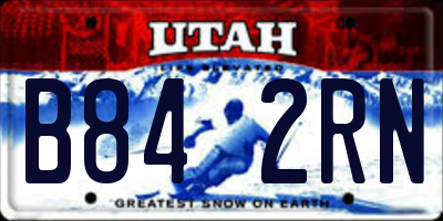 UT license plate B842RN