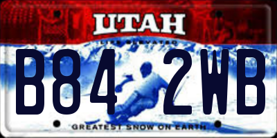 UT license plate B842WB