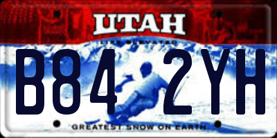 UT license plate B842YH