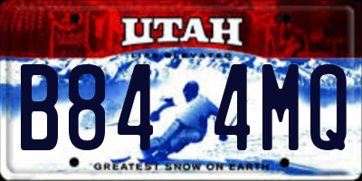 UT license plate B844MQ