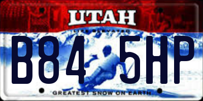 UT license plate B845HP