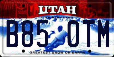 UT license plate B850TM