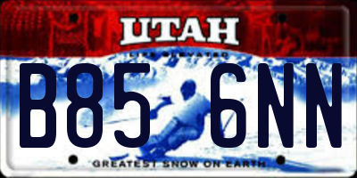 UT license plate B856NN