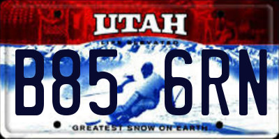 UT license plate B856RN