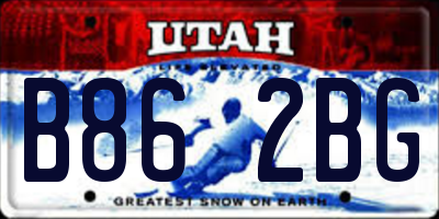 UT license plate B862BG