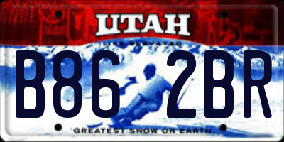 UT license plate B862BR