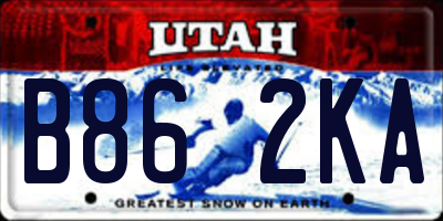 UT license plate B862KA