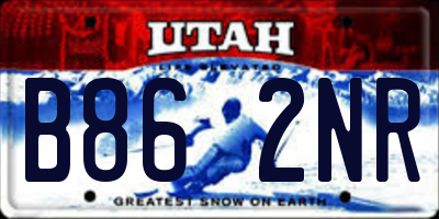 UT license plate B862NR