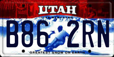 UT license plate B862RN