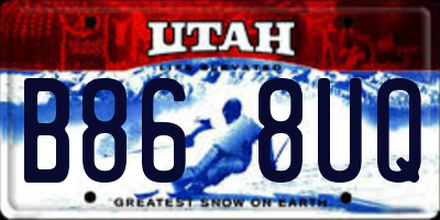 UT license plate B868UQ