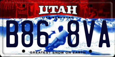 UT license plate B868VA