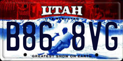 UT license plate B868VG