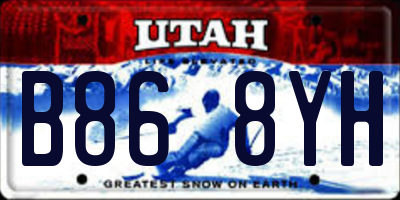 UT license plate B868YH
