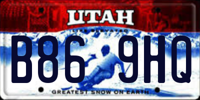 UT license plate B869HQ
