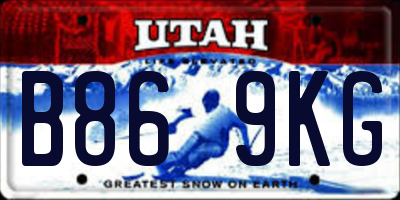 UT license plate B869KG
