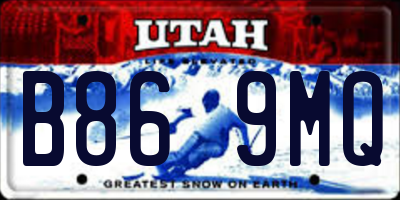 UT license plate B869MQ