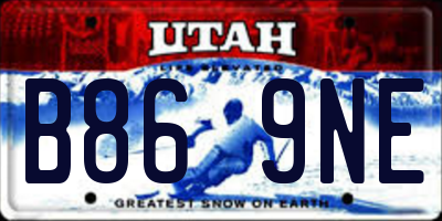 UT license plate B869NE
